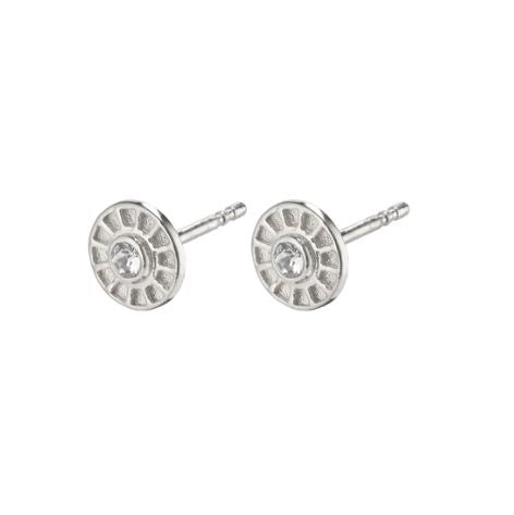 PILGRIM - SILVER PLATED FIA STUD EARRING